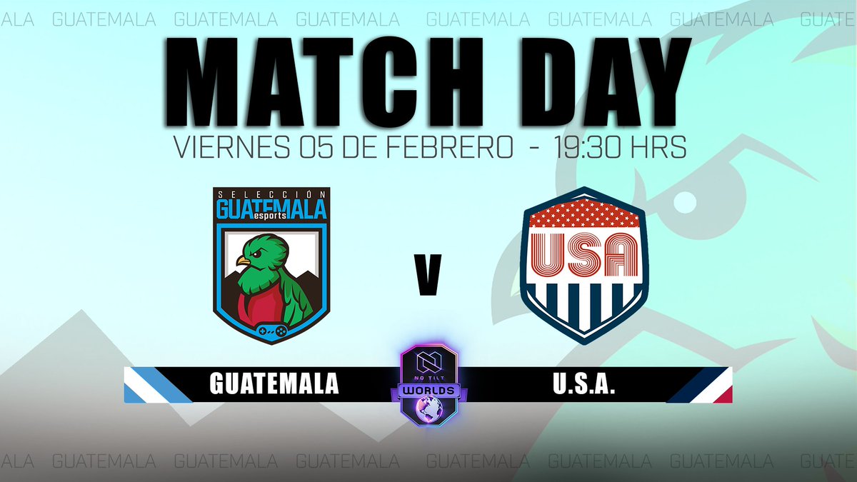 #CR | ¡MATCHDAY!

Nos jugamos la clasificacion el dia de hoy en la <a href="/NoTiltGG/">No Tilt</a> Worlds en contra de @Team_USACR donde no vale nada que no sea ganar!

#DaleGuate 🇬🇹♥️