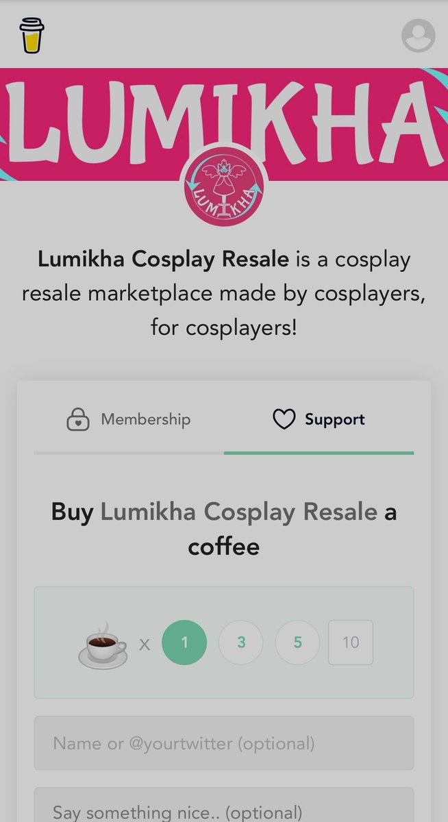 if you want to support this project, please buy them a coffee or tell your cosplay friends about this site! Maybe some of your old cosplays will also find a new home through it :) https://www.buymeacoffee.com/lumikha&nbsp;