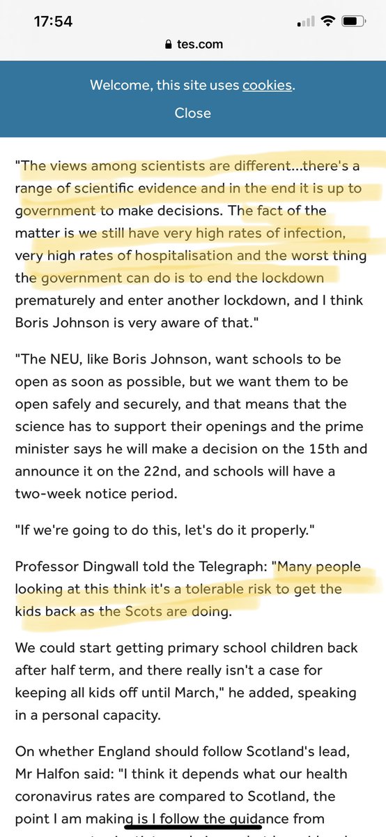 So we are no part of a tolerable risk!