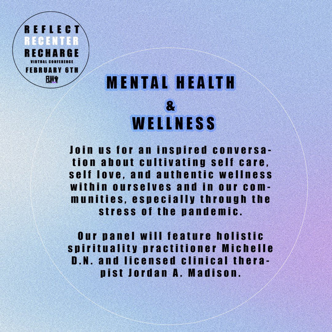 Check out some details about our Mental Health &amp; Wellness Session @ 3️⃣PM w/  <a href="/therapyismyJAM/">Jordan A. Madison, LCMFT</a>  &amp; Michelle❕❕💜 🧠🧘🏿‍♀️