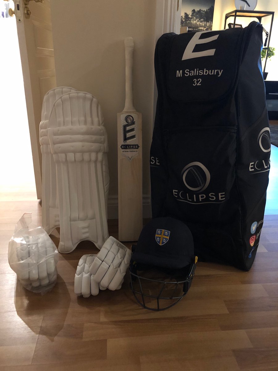 Huge thanks to <a href="/Eclipse_Cricket/">Eclipse Cricket</a> for sorting me out for the upcoming season, great kit