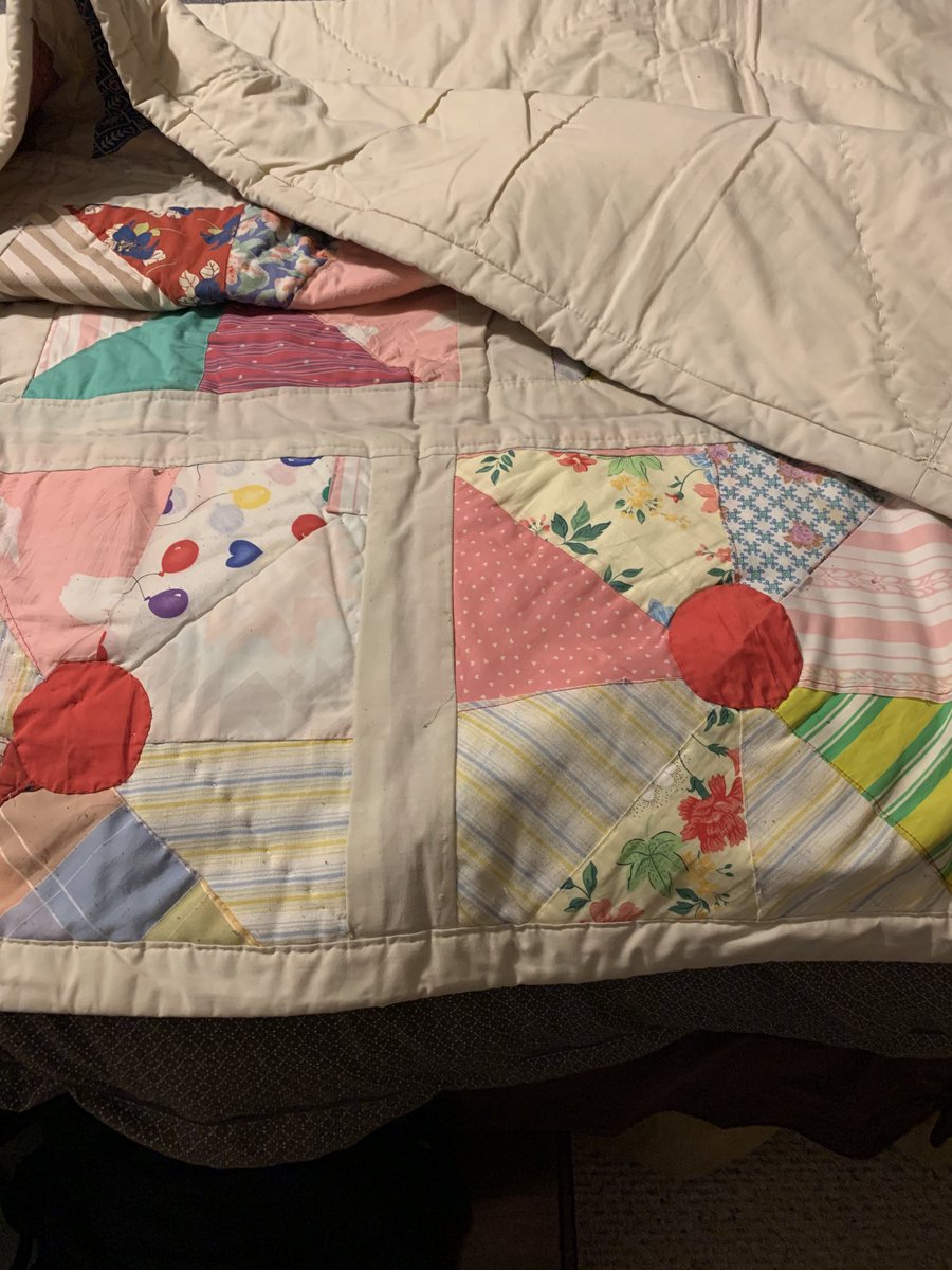 sdhudspeth's tweet photo. I thought my grandmother’s quilting was a hobby I was forced to join. Now, I know it originated from a deeper place - practicality and freedom. I have one of the last she made b/4 she died at 90 yrs old.
#quiltcode #knowledgeispower #blackhistorymonth2021 https://t.co/0EKdP9RaWY