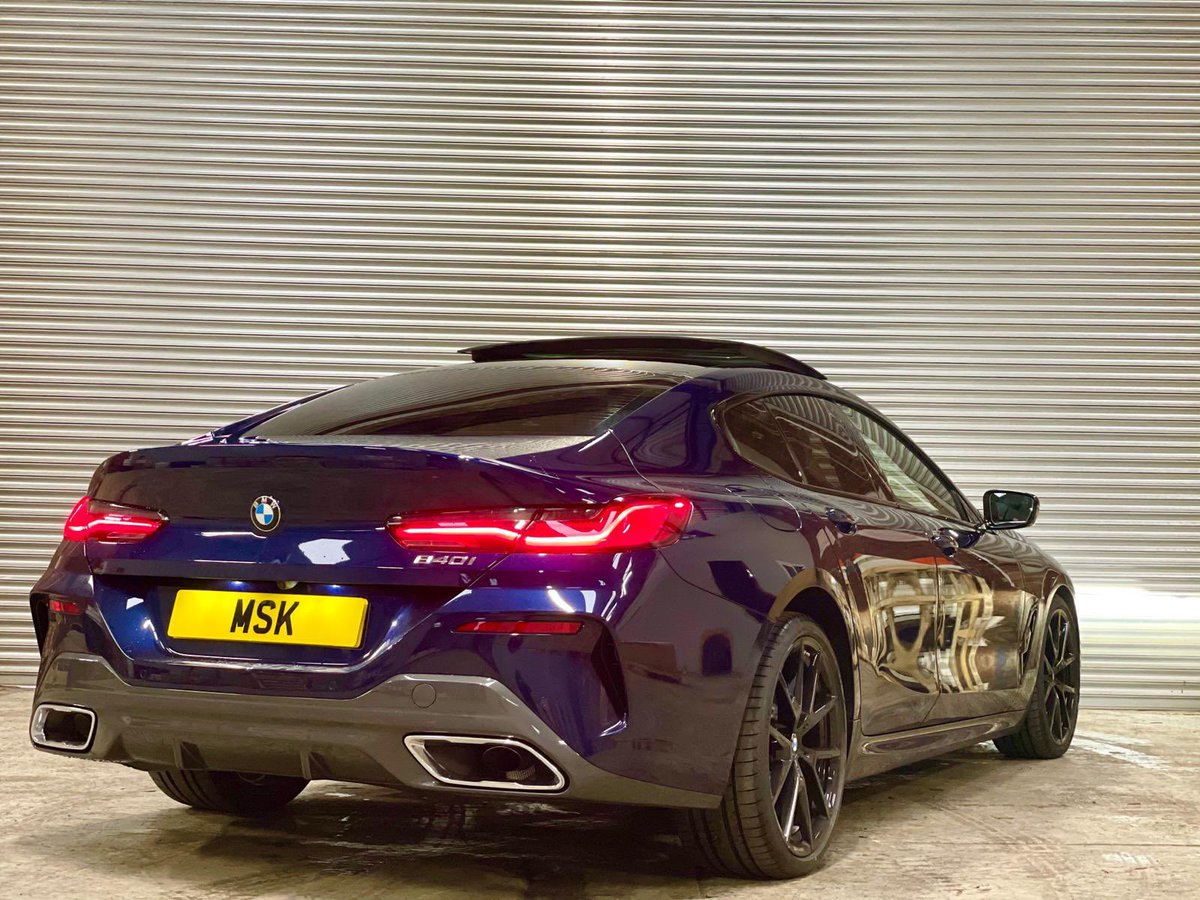 MskLeasing's tweet photo. BMW 840i Gran Coupe M Sport Auto 🔥 🔥 

Specced and delivered for a loyal customer! 

#MSKLeasing #Leasedeals #MSKLeasing #carleasing #carleasedeals #lease #newcars #leasespecials #cardealership #BMW #BMW840i #bmwmsport #bmwsupercar #bmw #bmw8series #bmwlove #bmwlease https://t.co/3jVeWreiCP