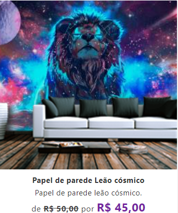 Papel de parede Leão cósmico