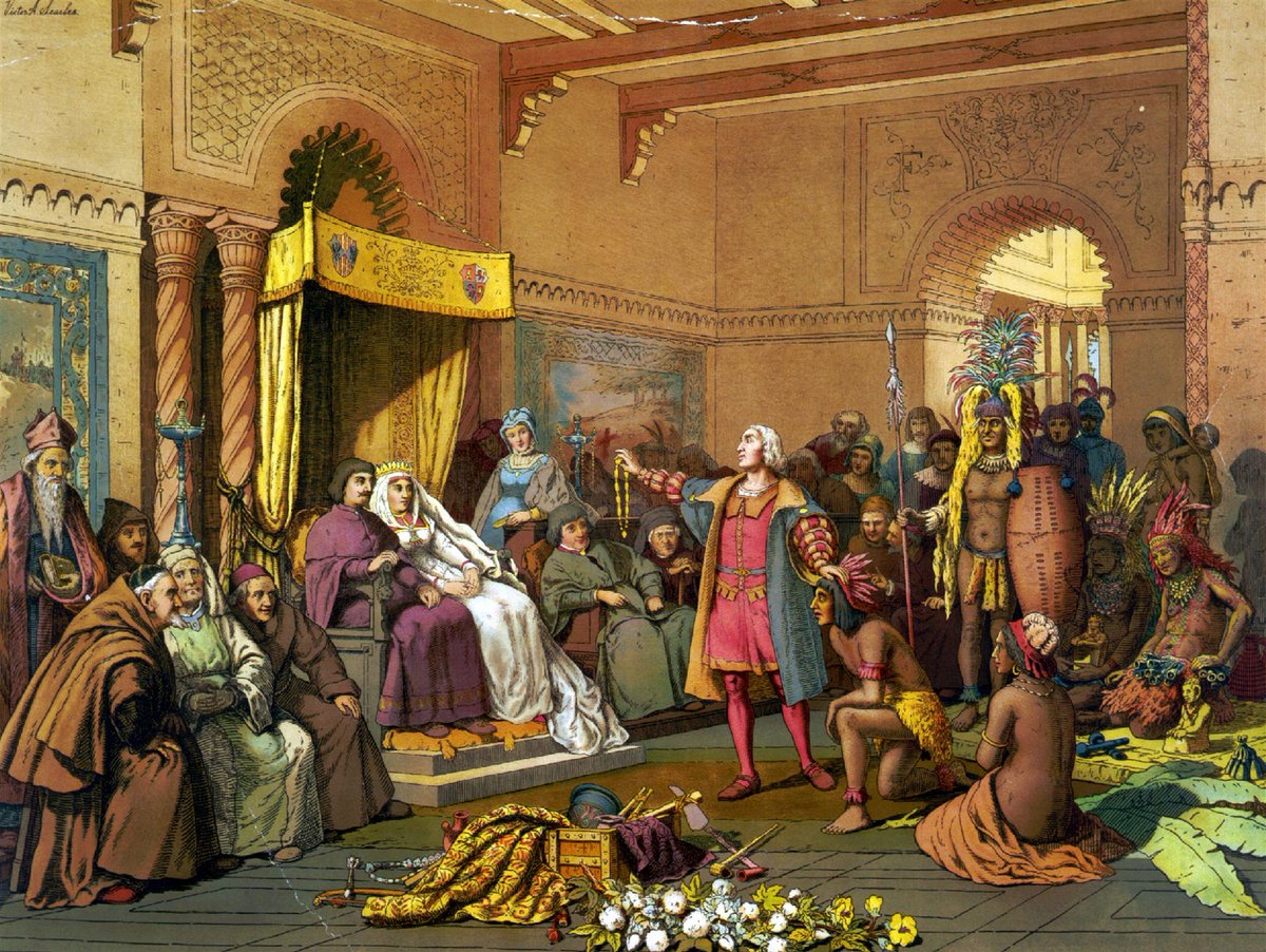 upon his return the first Indians were baptized in the Monastery of Santa Maria de Guadalupe, due to the strong ties that made the Marian invocation of the Virgin of Guadalupe the one that spread the most throughout Hispanic America, at the hands of missionaries