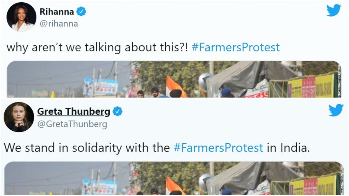 Twitter (tool of empire) promoted the  #celebrity endorsement of Rihanna/Greta accounts – while it simultaneously banned/censored on the ground Indian farmers/activists. While highlighting Western  #influencers, Twitter had deleted approx. 250 protest/alt media accounts in  #India.