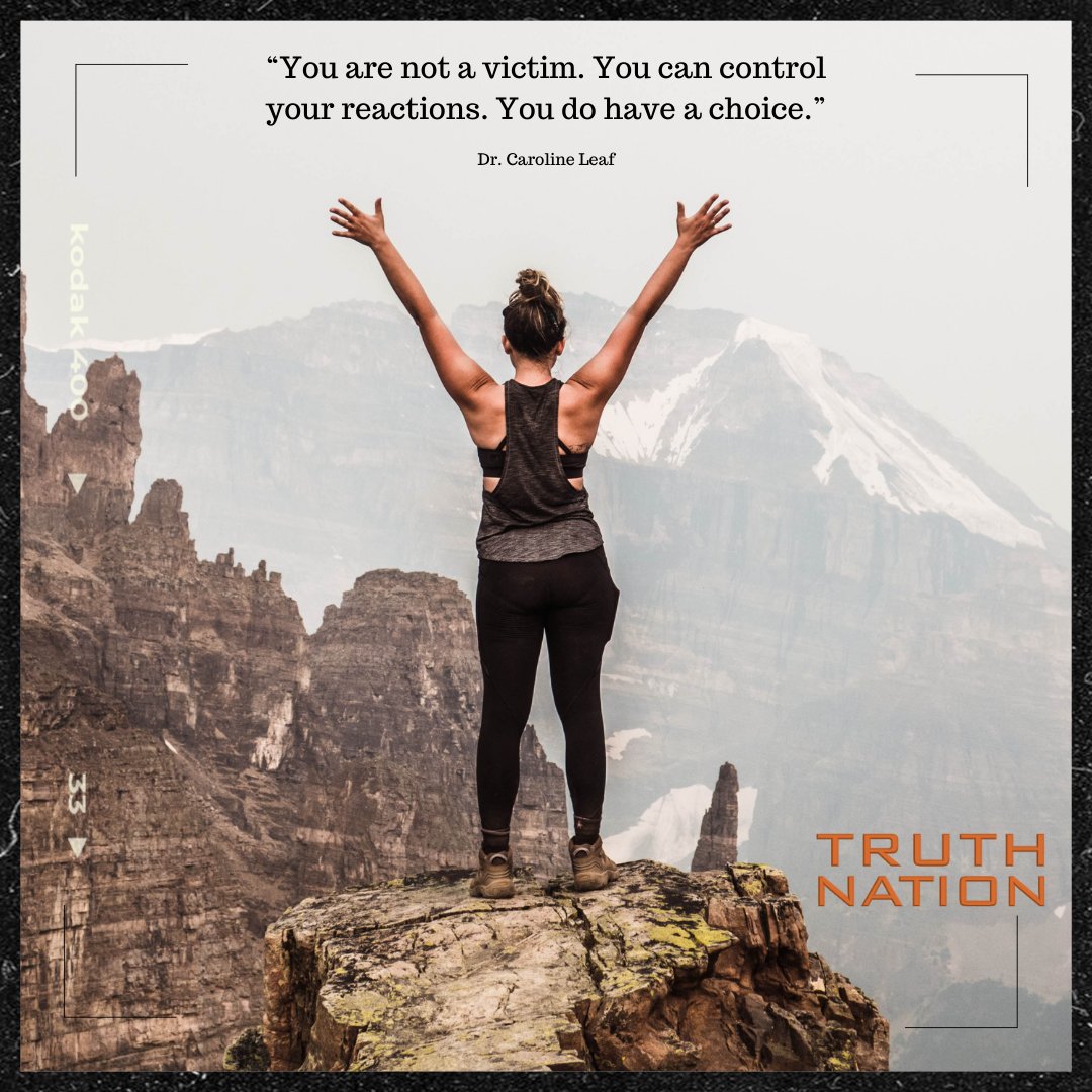 “You are not a victim. You can control your reactions. You do have a choice.” Dr. Caroline Leaf
.
.
.
#qotd #freedom #truthnation #truth #choice #nolongervictims #joyofliving