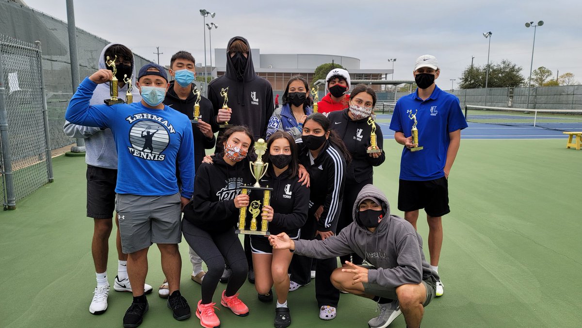 Mark Cisneros (@coachcisneros) on Twitter photo Cecil Vasquez Varsity Invitational
2nd Place Boys Singles: Kadon Sullins
2nd Place Boys Doubles: Caleb Esparza & Connor Wendel
3rd Place Boys Doubles: Tim Lai & Yoshi Nakachi
Girls Doubles Consolation: Mady Mireles & Isabella Carrera
2nd Place Overall Team!
<a href="/TennisLehman/">Lehman Lobo Tennis</a> Cecil Vasquez Varsity Invitational
2nd Place Boys Singles: Kadon Sullins
2nd Place Boys Doubles: Caleb Esparza & Connor Wendel
3rd Place Boys Doubles: Tim Lai & Yoshi Nakachi
Girls Doubles Consolation: Mady Mireles & Isabella Carrera
2nd Place Overall Team!
<a href="/TennisLehman/">Lehman Lobo Tennis</a>