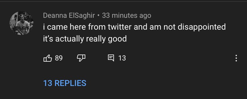 the gp comments under the defenceless lyric video; a thread