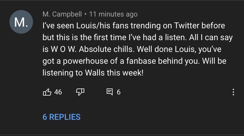 the gp comments under the defenceless lyric video; a thread