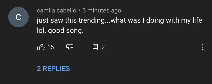 the gp comments under the defenceless lyric video; a thread