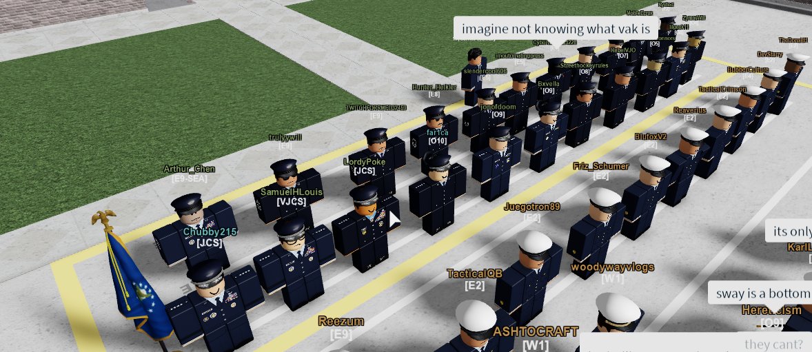 air force is goated fr fr. I had a good time participating with them at the inspections, rallying more than any branch.