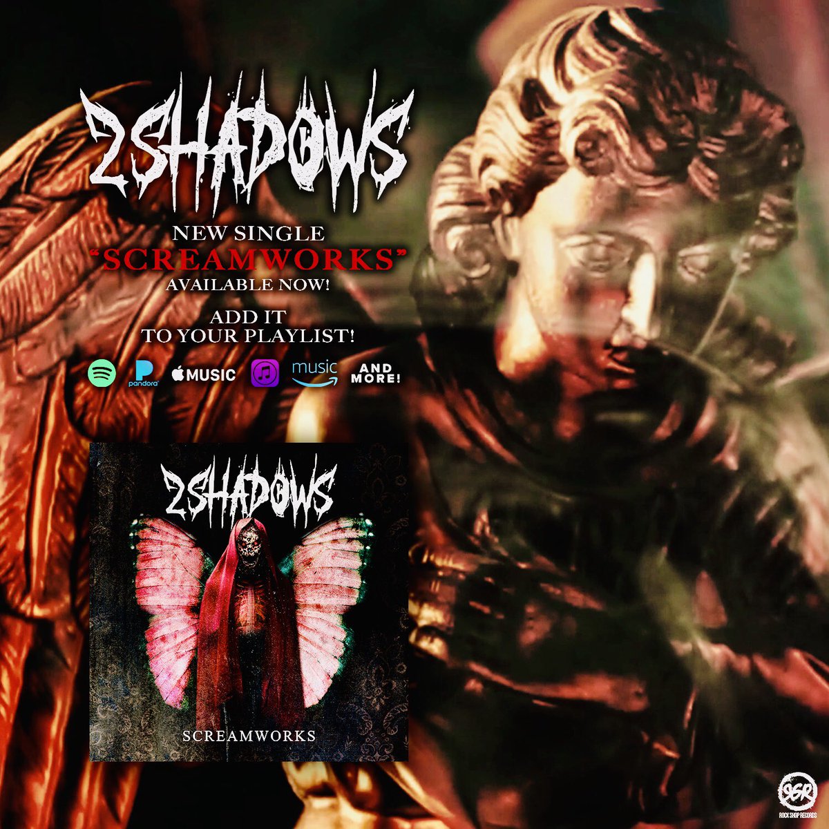 rockshoprecords's tweet image. @2Shadowsband Epic NEW SINGLE &amp;amp; OFFICIAL VIDEO, "Screamworks" are AVAILABLE NOW! ADD IT to your PLAYLISTS!! LINK IN BIO!
.
.
.
#2shadows #2s #screamworks #rockshoprecords #metalcore #metal  #spotify #applemusic #pandpora #deezer  #newsingle #newmusicnow #playlist