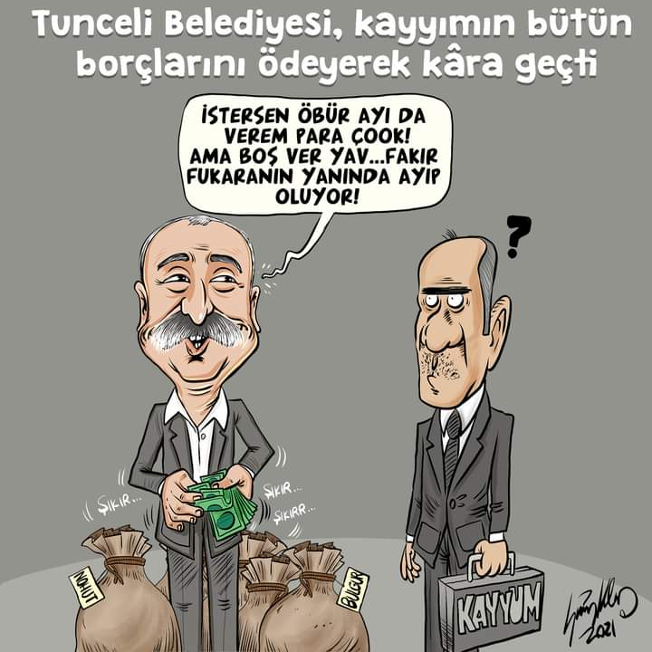 Mufide_Ersen's tweet photo. Tunceli Belediyesi kayyumdan kalan10 milyon borcu bitirdi, kâra geçti! 👏👏
#FatihMacoglu
@FatihMacoglu
@BldDersim
Çizgi / #SinanKılıç https://t.co/jeFMHN5Htg
