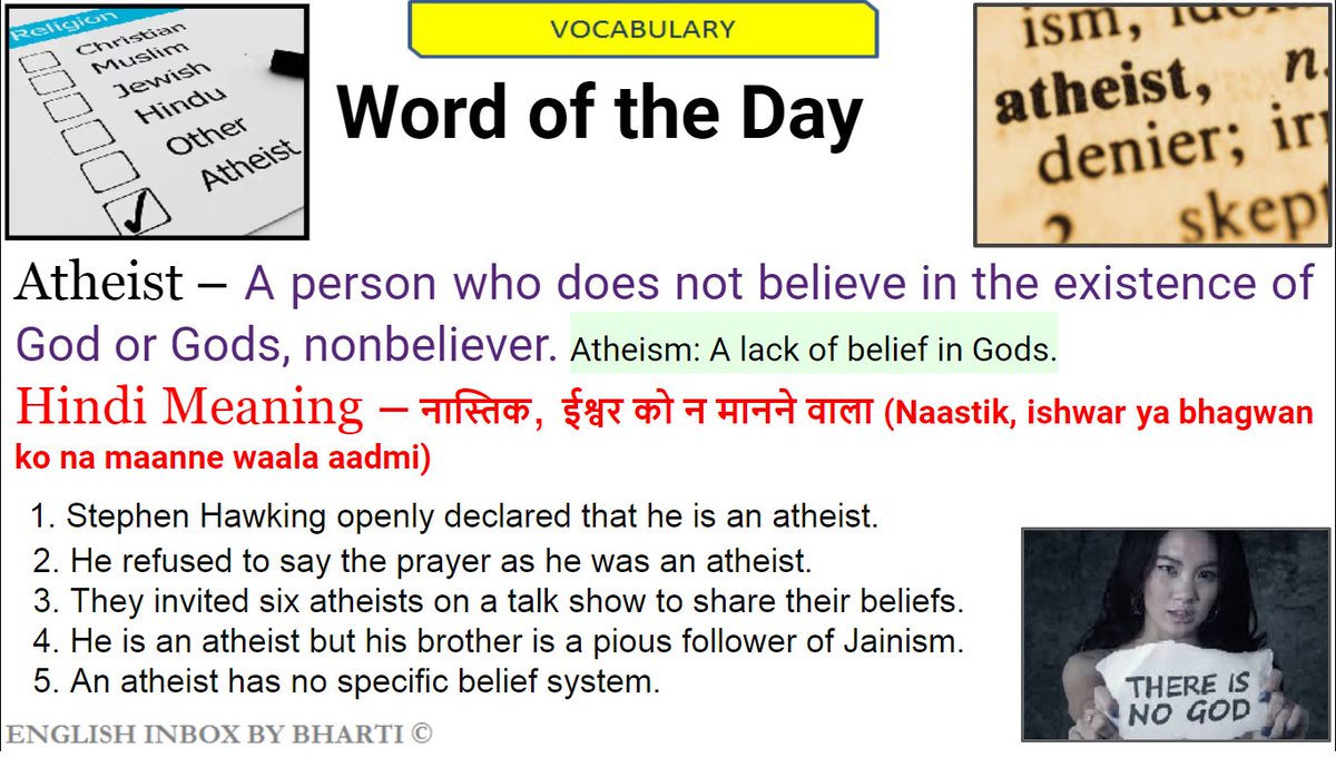 BGoldsach's tweet photo. #atheist #atheists #nonbelievers #atheism #learnenglish #wordoftheday #words #word #vocabularywords #englishwords #vocabularybuilder #vocabulary #teetotaler #teetotal  #education #learningenglish #vocabularypower  #esl #englishinbox #englishvinglishwithbharti #naastik #nastik https://t.co/qDUcJMsZHS