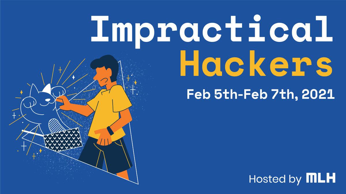 MLHacks's tweet photo. It's not too late to join us over at #ImpracticalHackers!! 💻 Join us and all the hacky folks for a fun filled weekend -> https://t.co/e2JqQec0y9 <- https://t.co/nWbGcBgbAo