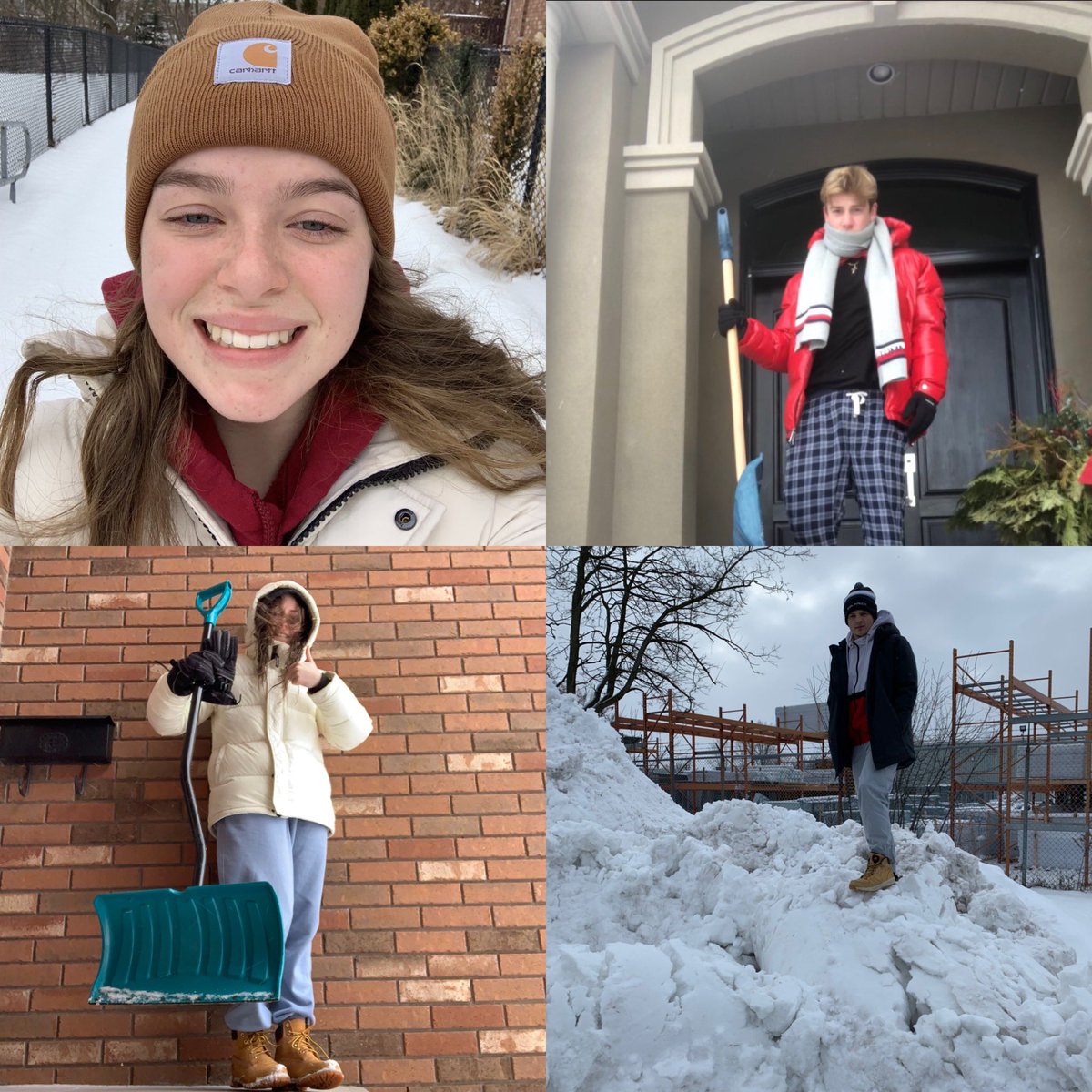 JeffDeProsperis's tweet photo. Outdoor #Synchronous #PhysicalActivity at 2pm today with my #New #RecFitLead class @SJCEagles β it was cold ! β #Promoting #HealthyActiveLiving #HALE time #ShovelSnow #Walk #GettingFreshAir #Smiling #ThumbsUp https://t.co/W5cCB0884u