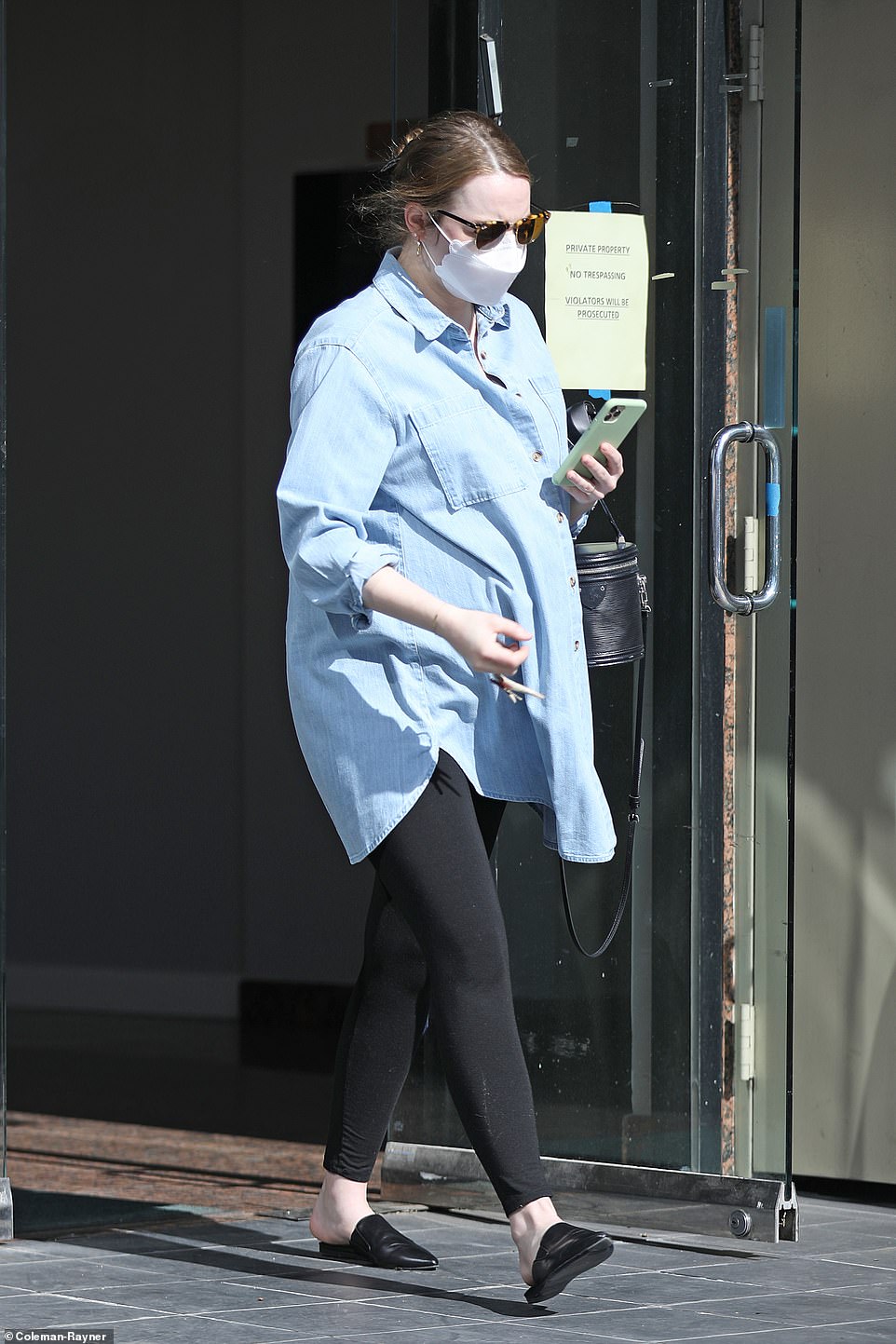 Emma Stone spotted running errands