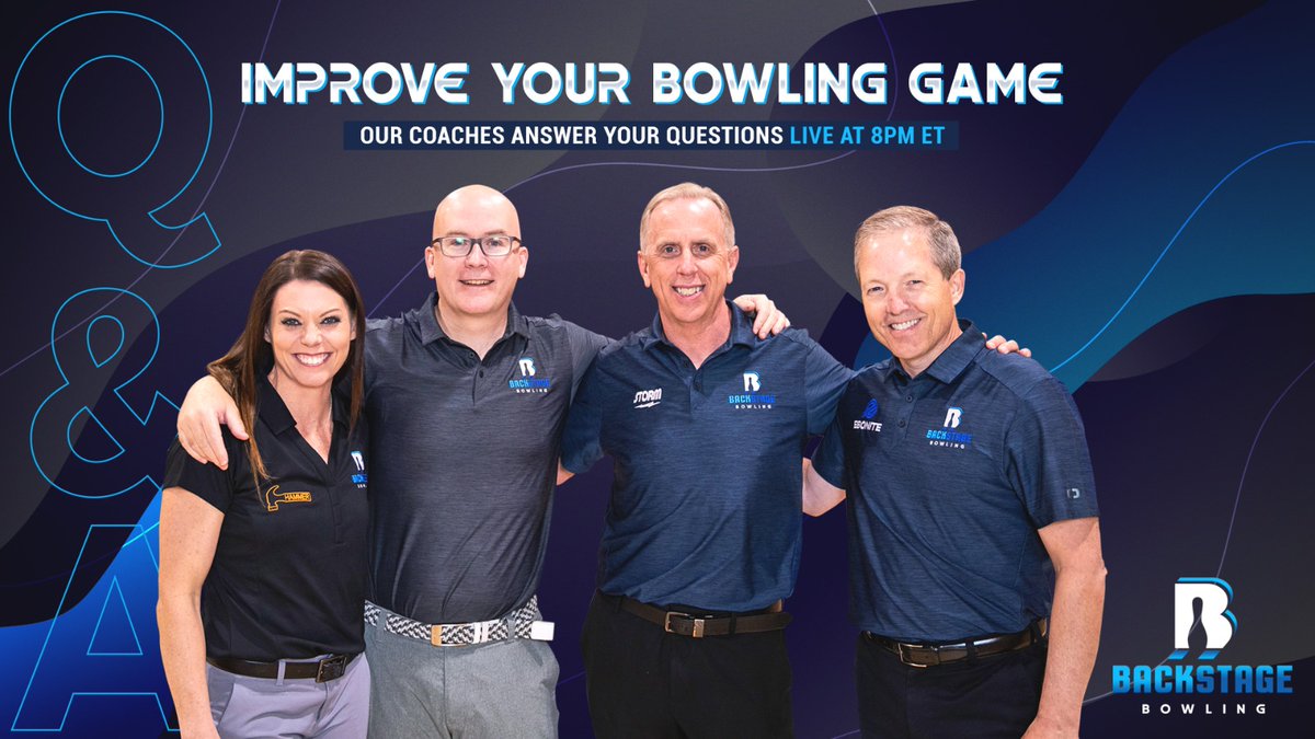 BackstageBowl's tweet photo. ❗️ Great news! Our Coaches will be going live tomorrow, February 6th at 8pm ET to answer your bowling questions and help you with your bowling game!

✅ Tune in to the Inside Bowling YouTube channel tomorrow night to ask your questions: https://t.co/YP2Si2ePyJ

#BackstageBowling https://t.co/eeH879YEA9