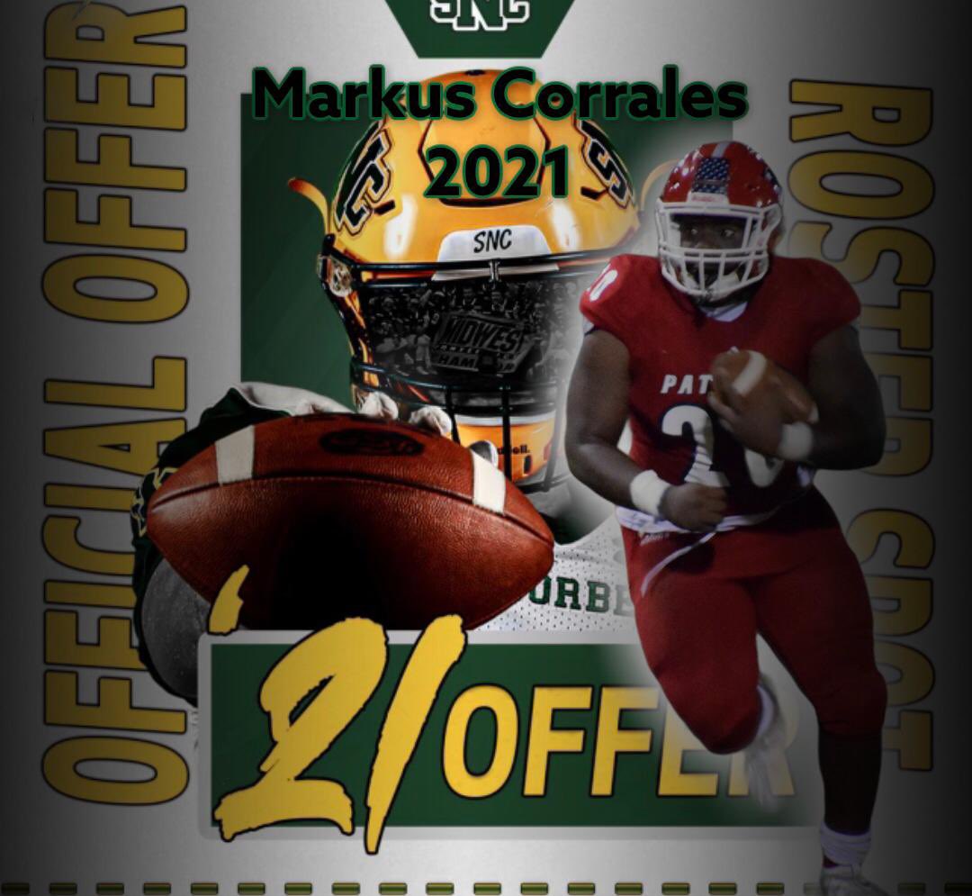 Markus Corrales 2021 -RB gets his second offer from St Norber college 💯💯🏈🏈