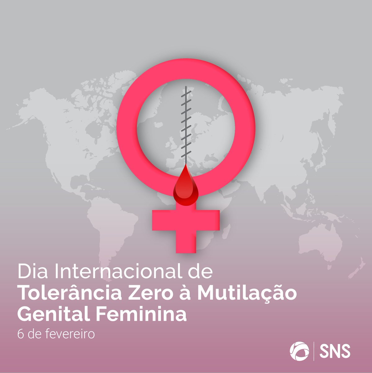SNS_Portugal's tweet photo. Hoje assinala-se o Dia Internacional da Tolerância Zero à Mutilação Genital Feminina. O objetivo é sensibilizar a sociedade para a erradicação desta prática, que lesa a saúde física e psicológica de várias mulheres e meninas no mundo. 
#Saúde #SNS #MutilaçãoGenitalFeminina https://t.co/rQ4HvhS0ut