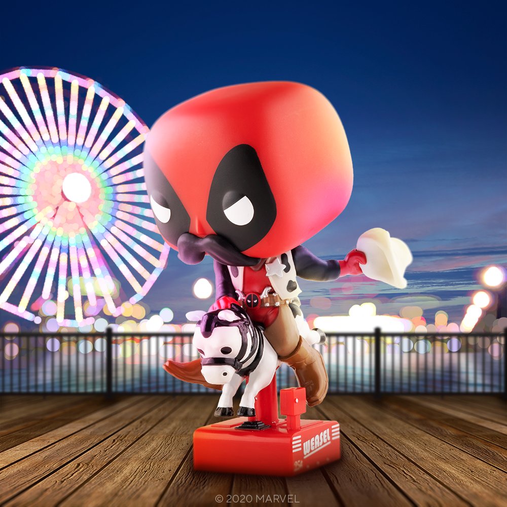 New Release Alert! The Funko Exclusive Sheriff Deadpool Riding Horsey Pop! Rides Is Now