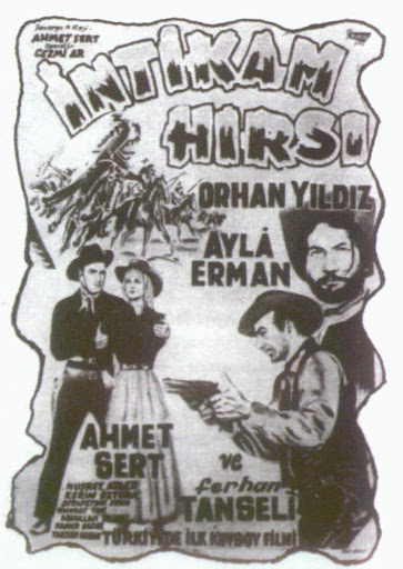 TuncaArslan's tweet photo. Rami'de kunduracılık yaparken, western filmlerini çok sevdiği için Yeşilçam'a geçen set emekçisi-oyuncu Ahmet Sert'in (Kovboy Ahmet) Pirinçköy'de kurduğu 'Santa Fe' kasabası ve figüran arkadaşlarıyla birlikte çektiği, sinema tarihimizdeki ilk kovboy filmi "İntikam Hırsı" (1963) https://t.co/ElLGV3Etw0