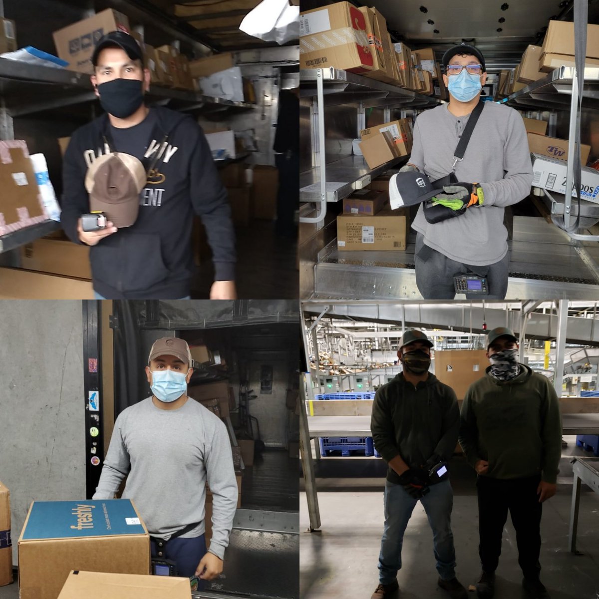 R_U_D_Y__V's tweet photo. Recognition Friday!
Felicitous Fist-bump to these El Paso Preloaders and their commitment to safety!
“With a great cap…comes great responsibility”–R Hughes
@Jenett_Melendez @Periodpam @vizcaino_steven @AJamesDova @westtxdivision @san1vnk @RRWestOps @hill_deryl @RedRiverUPSers https://t.co/MHBTjrsIT7