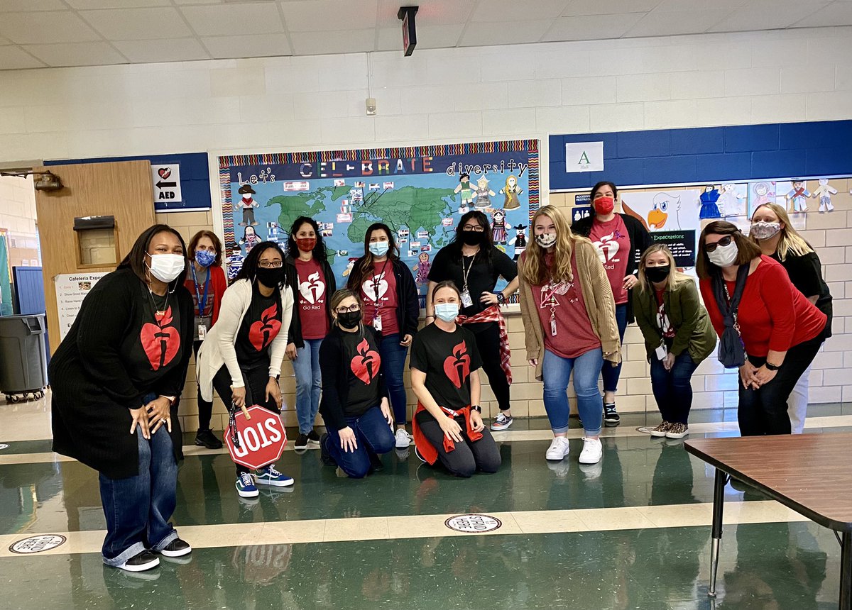 CoachHaakLGE's tweet photo. GHE went RED today in support of @American_Heart. We believe in living healthy and having healthy hearts. @gheeagles #risdgreatness #RISDgoRED https://t.co/h4gA2eGH0R
