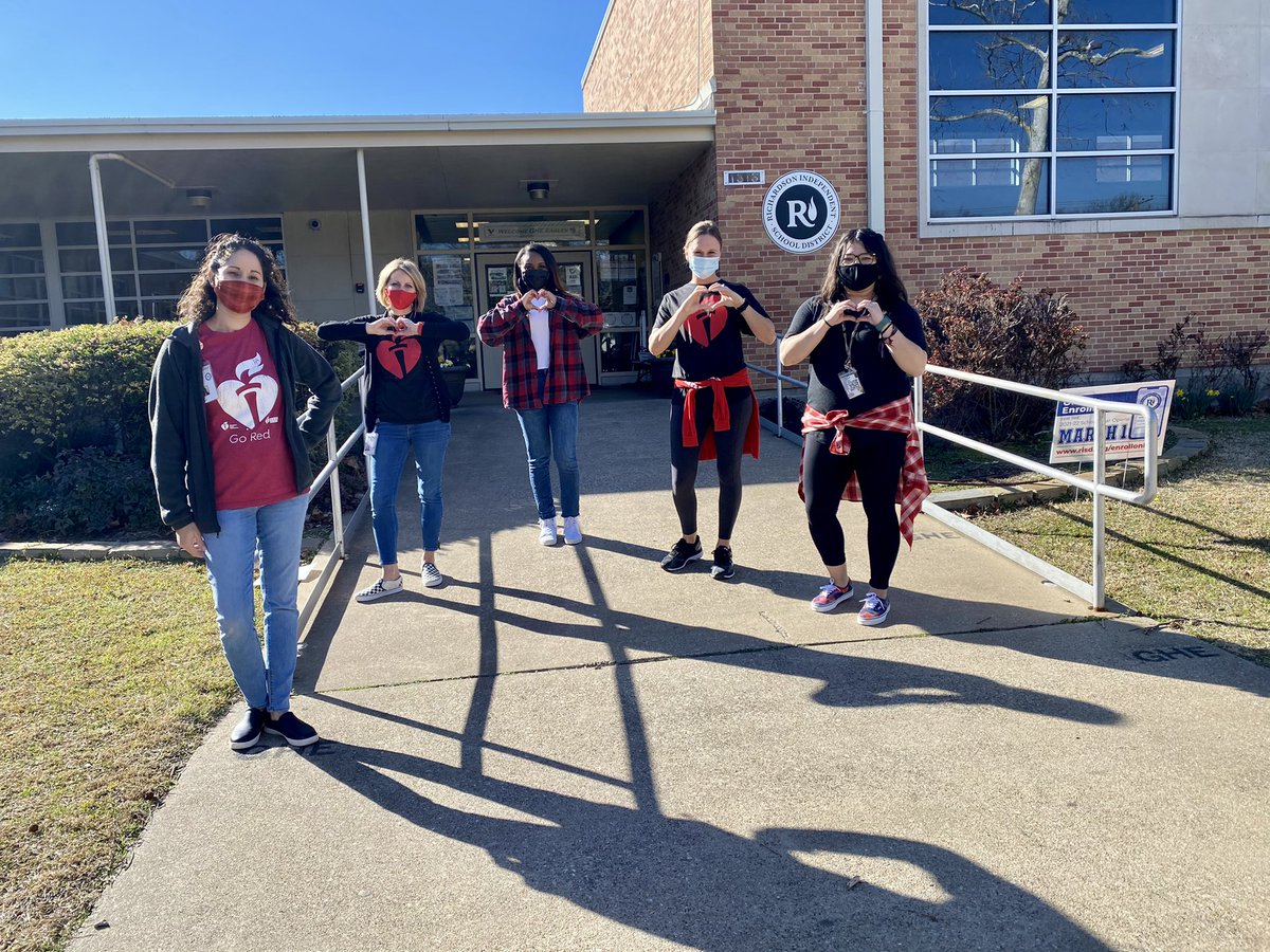 CoachHaakLGE's tweet photo. GHE went RED today in support of @American_Heart. We believe in living healthy and having healthy hearts. @gheeagles #risdgreatness #RISDgoRED https://t.co/h4gA2eGH0R