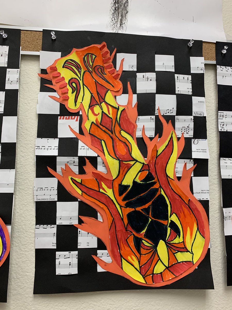 Happiness is.....art guitars hanging in the hall on a Friday afternoon. <a href="/PowellRenette/">Renette Powell</a> <a href="/hiddenforestes/">Hidden Forest Elem</a> <a href="/NEISDFineArts/">NEISD Fine Arts</a> @WeGoPublic