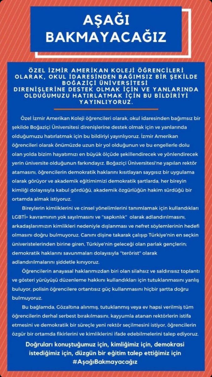 #AşağıBakmayacağız