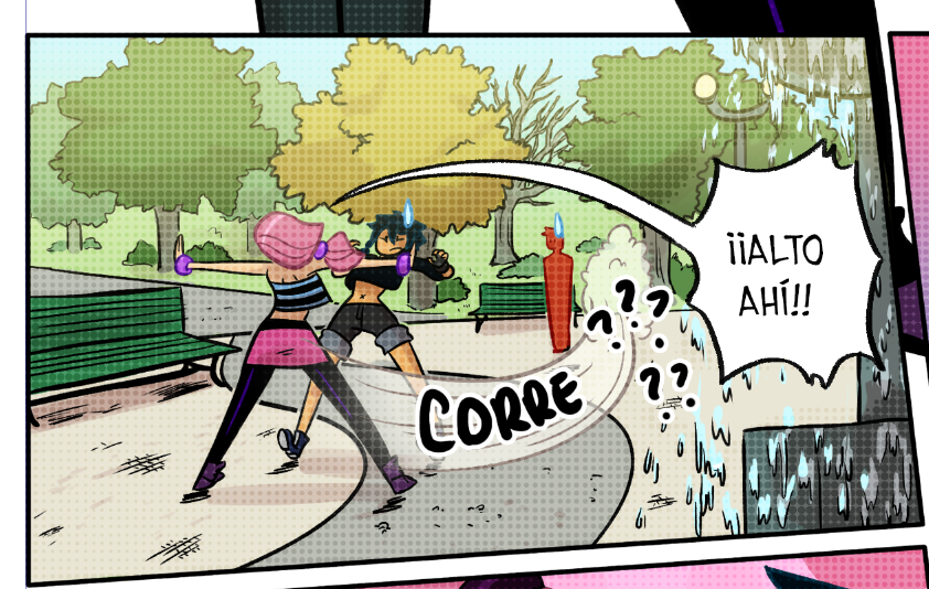ZeomyTales's tweet photo. #comictip La función de las onomatopeyas es sonorizar al comic graficamente, esto para que apoye a la acción. Si dibujamos la acción por qué tu ono tendría que describir la acción?? No sería una onomatopeya en tal caso.
Estamos dibujando, la acción ya se vio, no reiteres. https://t.co/PZ5xZn04vj