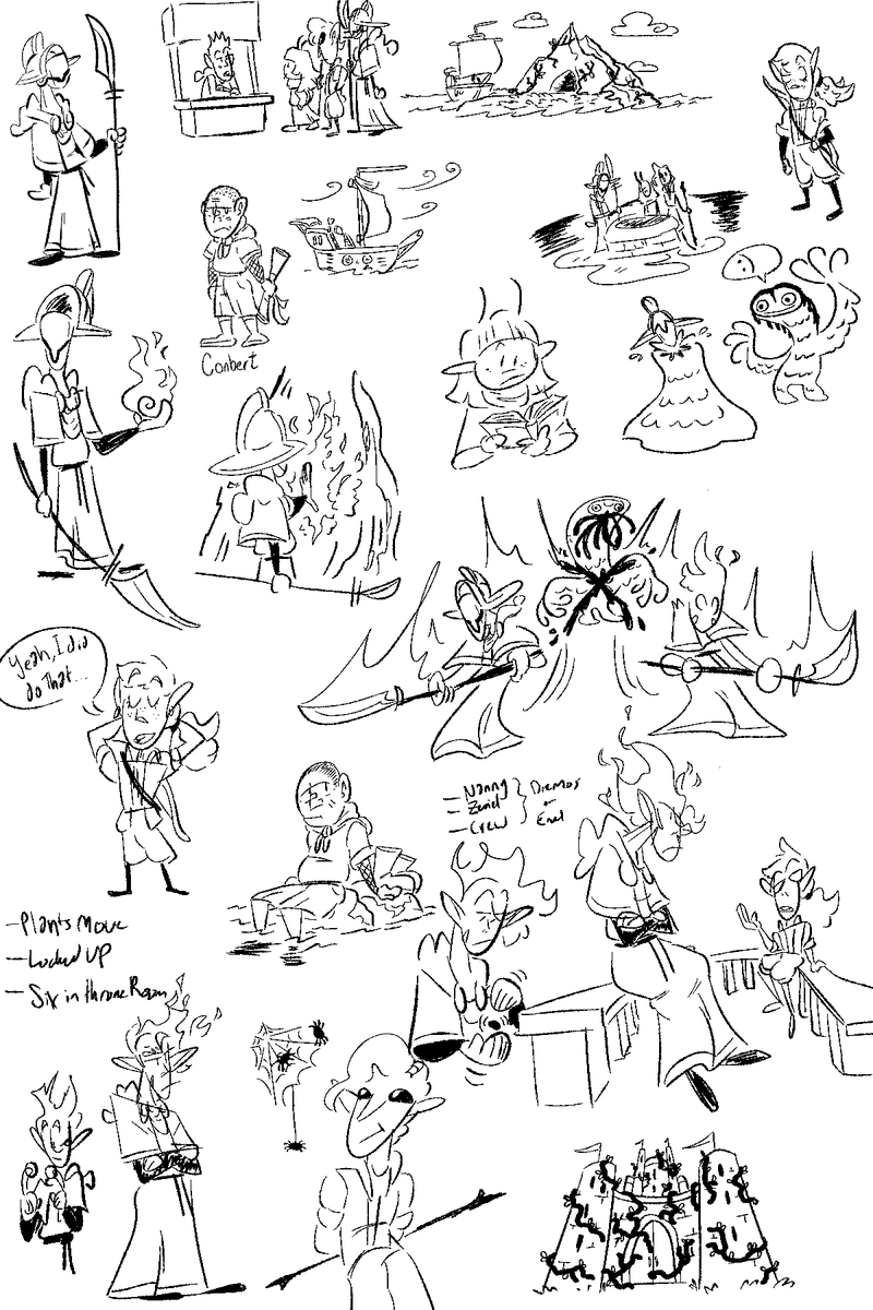 MarcheTowersArt's tweet photo. D&D Sketches from my last couple sessions!
๐ท๐ธ๐
#dnd #dndsketch #sessionsketches #echoknight #chronurgy #sorcerer #bard #warlock #fighter #dnd5e #5e https://t.co/aYf6nQF2IB