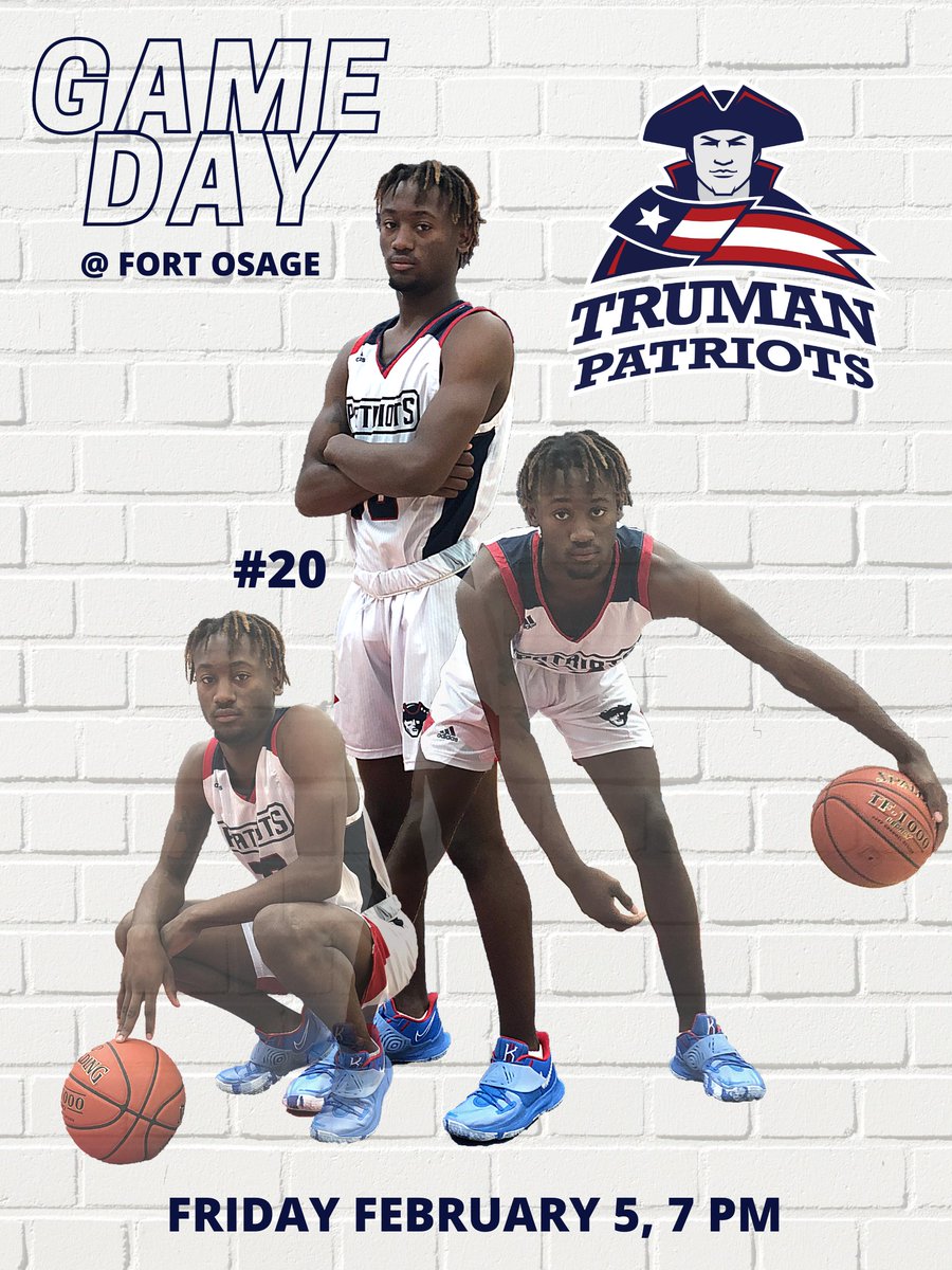 @Truman_Patriots basketball heads to Fort Osage tonight. Game time is 7pm.