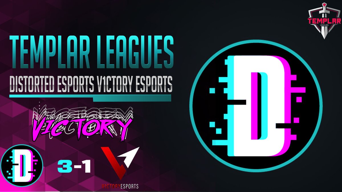 DistortEsport's tweet photo. We take the victory against @V1CTORY_Esports in @TemplarLeagues Emperors division. Great result from the boys lets keep it up. We have secured playoffs from now on so lets get a good seed for playoffs!
#BecomeDistorted https://t.co/VaNLaqzE6E
