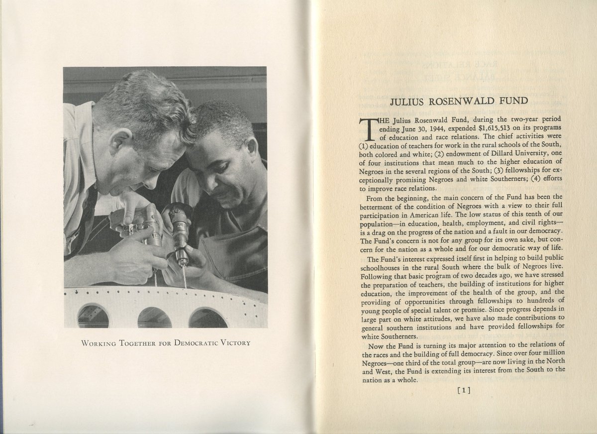HighlandParkHis's tweet photo. #ArchivesBlackEducation 
@CityHPIL resident Julius Rosenwald (1862-1932). Embree, Edwin R. Julius Rosenwald Fund: Review for the Two-Year Period, 1942-1944. Chicago: The Fund, 1944. Print. https://t.co/cz99wvyuQ4 https://t.co/LsfIi1E6yt