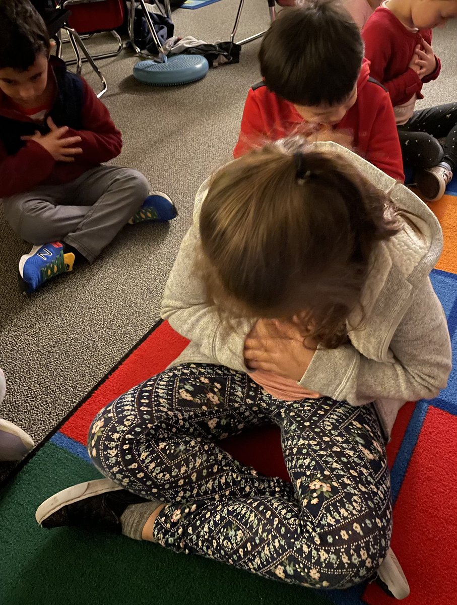 MrsPierceKinder's tweet photo. We loved the heart-opening yoga and mediation at the end of “I Am Love!” It was a wonderful way to center ourselves before a busy day of candy and friendship parties. @HumbleISD_DWE @peterhreynolds https://t.co/cFR9snps6N
