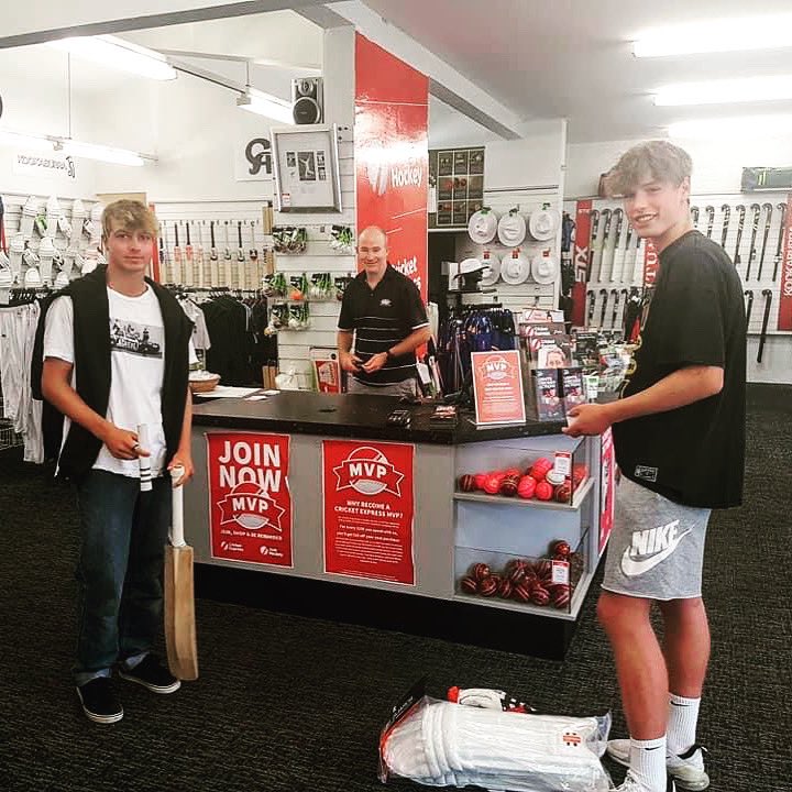 Great to have the lads from North West Youth Cricket in our Christchurch to collect some new uniforms and a few extras #cricket