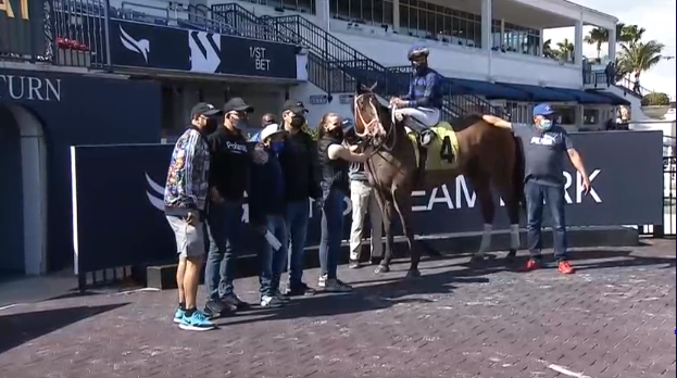 sol_baby_jesus's tweet image. That was a fantastic ride by @LeojockeyReyes 🏇🏆
Moon Pistol missed the break but it didn't matter anyway!
Well done 👏👏👏
#LastToFirst