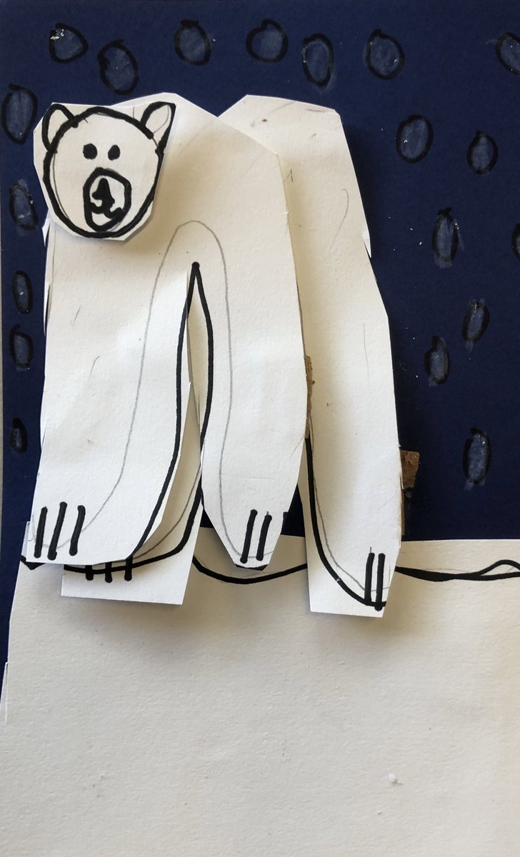 These 3D polar bears were so cute...I was a little sad to see them go!  Some very proud artists were happy to take them home, though!  🙂 <a href="/egwps/">École Grosvenor-Wentworth Park School</a> #ArcticAnimals