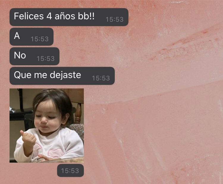 mimilaeva's tweet photo. hoy haría 4 años con mi ex y he recibido este mensaje. Simplemente: le quiero https://t.co/9Z4BHaVaUC