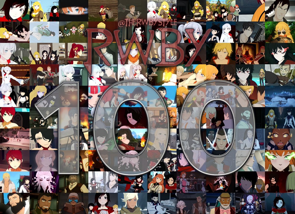 100 EPISODES OF RWBY.
(July 18th, 2013 ~ February 6th, 2021).
8 Years. 8 Volumes. 100 Episodes!
🌹 #RWBY #RWBY8 <a href="/RoosterTeeth/">Rooster Teeth</a>