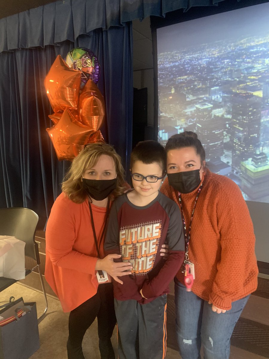 MoorePublicSch's tweet photo. Please celebrate w/ us, Harrison Butler, our hero who beat Pre B Acute Lymphoblastic Leukemia! This very strong child serves as an inspiration for many. He will ring the bell this weekend but our friends at Southgate-Rippetoe had a fun, early celebration for him. #mpspride https://t.co/N5sGiTLAnh