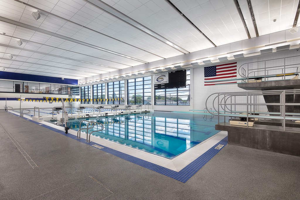Clarion University expanded facilities in Tippin Gymnasium for swimming, wrestling, weights, lockers, and included a new pool, restrooms, and auxiliary gymnasium. Learn more 👉 lttr.ai/cqIC

 #ClarionPA #LEEDSilver #AquaticsForLife #CircleofExpertise