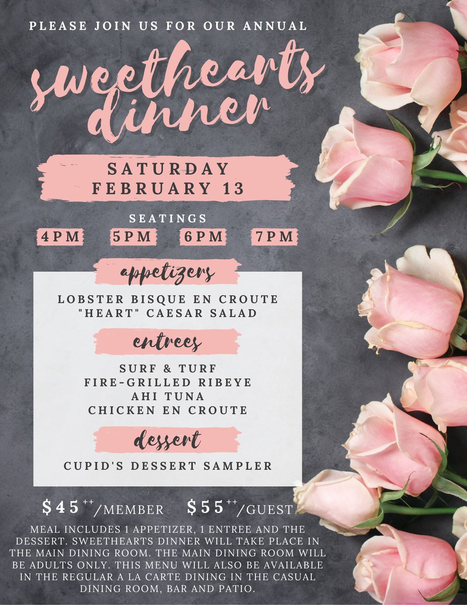 Still thinking about what to do for Valentine's Day? Join us.
No crowds to fight for a seat.
No pushy service
Wonderful menu