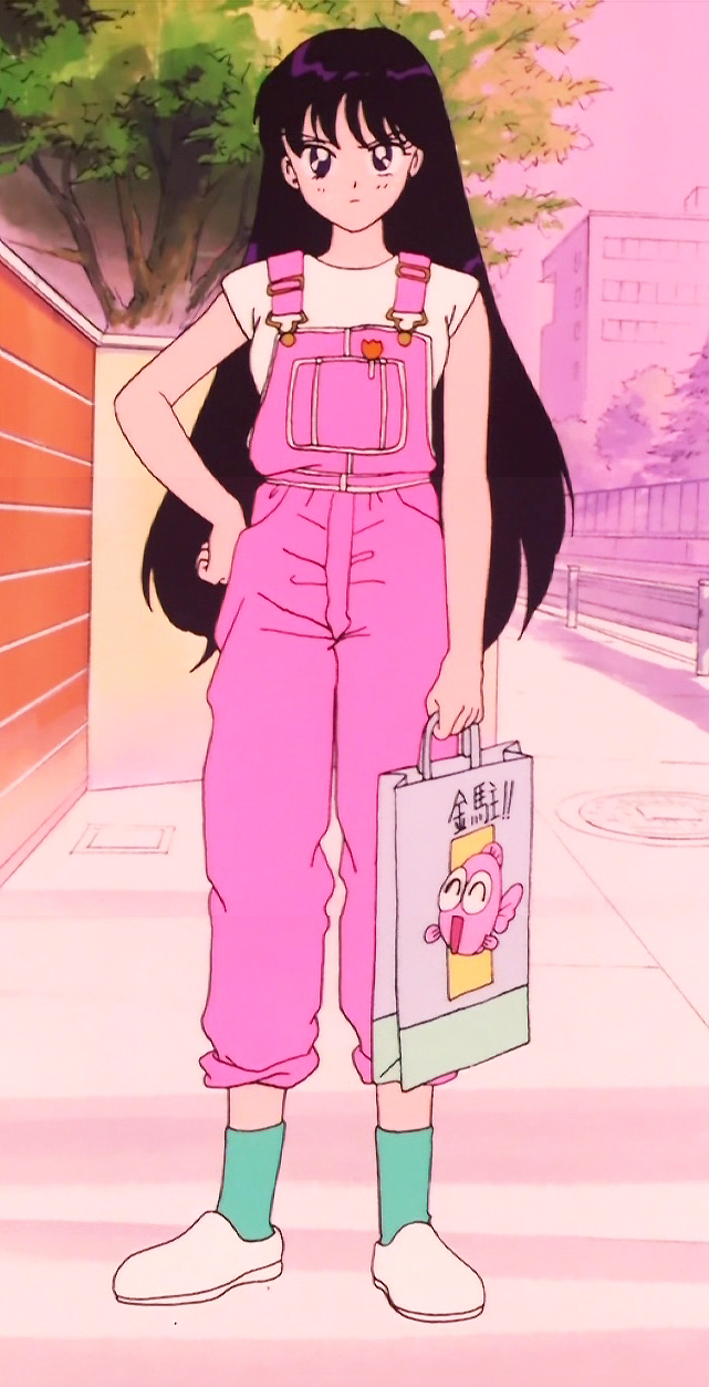 Sailor Moon Says! on X: I would buy a life size cardboard cut out of Rei  Hino in pink overalls t.co6XsIZJBkCR  X