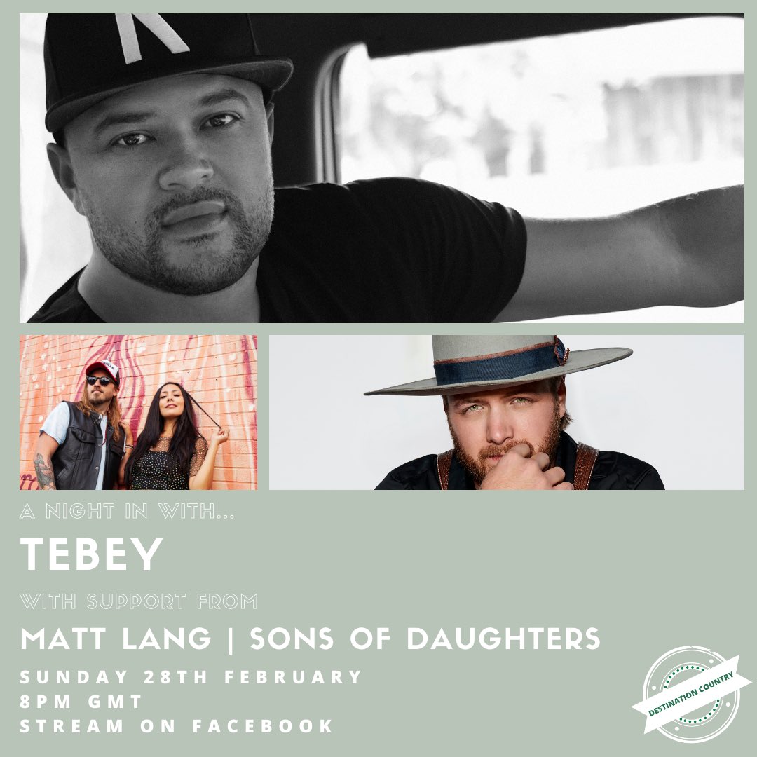 Sons of Daughters (@sonsofdaughters) on Twitter photo Stoked to be joining <a href="/tebeymusic/">Tebeymusic</a> and <a href="/MatthsLang/">Matt Lang</a> for an afternoon of Country Music with <a href="/dest_country/">Destination Country</a> 🤘 RSVP to secure your spot: facebook.com/events/1732149…
#DrinksWellWithOthers #Tebey #MattLang #SonsOfDaughters #CountryMusic Stoked to be joining <a href="/tebeymusic/">Tebeymusic</a> and <a href="/MatthsLang/">Matt Lang</a> for an afternoon of Country Music with <a href="/dest_country/">Destination Country</a> 🤘 RSVP to secure your spot: facebook.com/events/1732149…
#DrinksWellWithOthers #Tebey #MattLang #SonsOfDaughters #CountryMusic