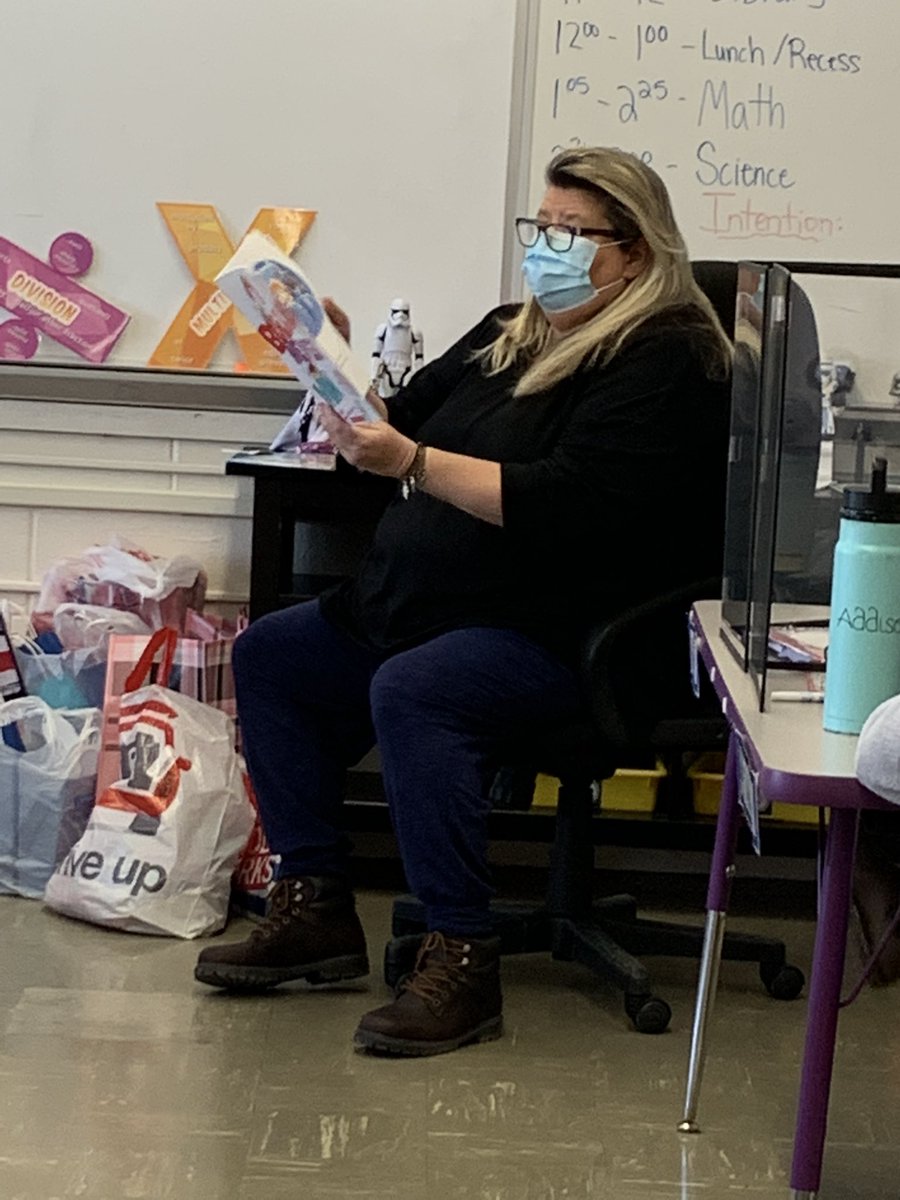JLang_OTES's tweet photo. THANK YOU Mrs Geary for reading “Bullies Never Win” to us today. We really enjoyed the character voices you did as you read. @VonaKristin https://t.co/DPeYCnJJI9