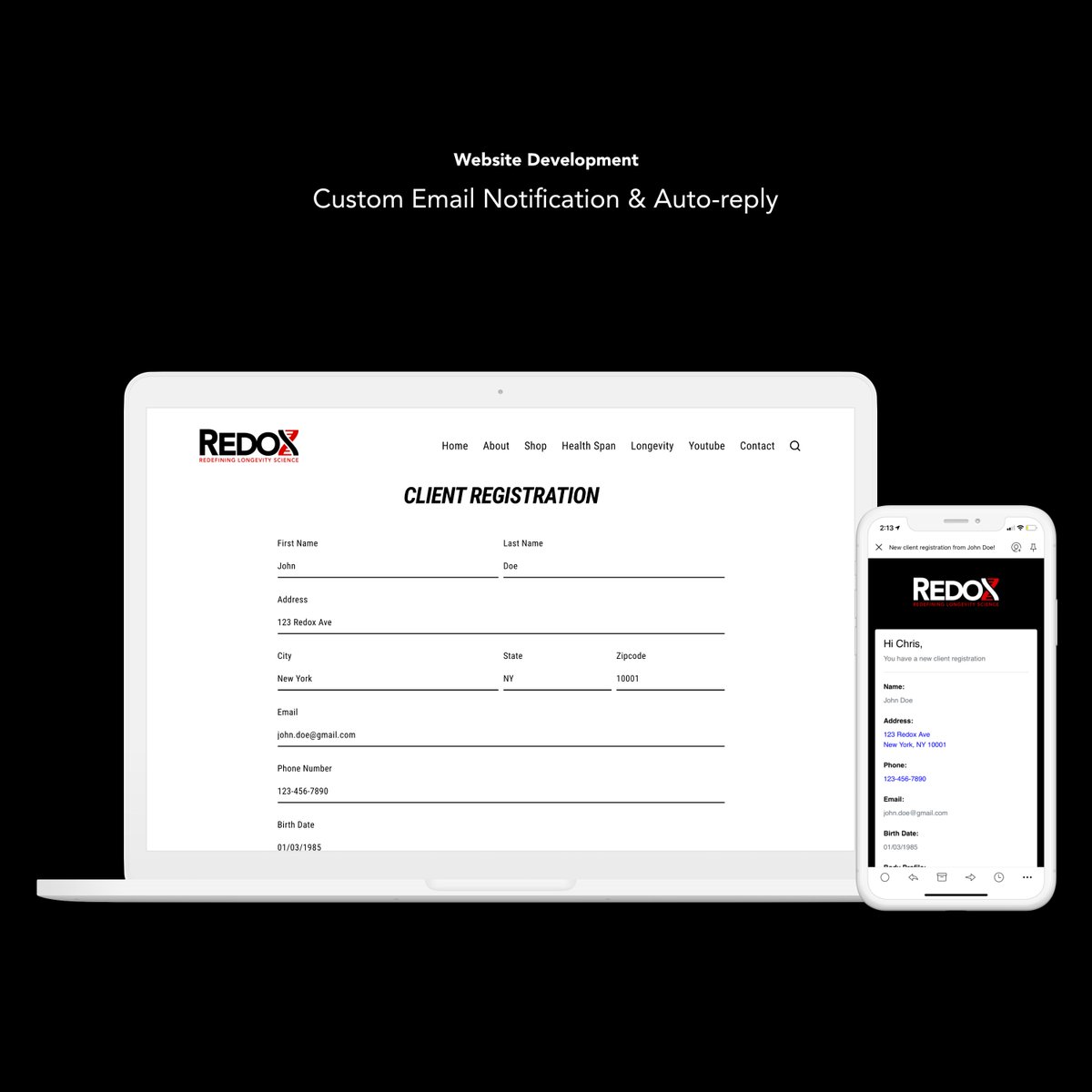 sparcagency's tweet photo. Redox was looking for an easy and professional way to handle client registration. We created a custom form built into their website that sends auto-replies and notifications with client information to the redox team. 

Do you need this for your website?

#form #webdev #formlink👀 https://t.co/GSoUa2mBxo